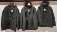 3 X BRAND NEW DAN JOHN GIUBOTTO TECNICO GREEN HOODED JACKETS IN SIZES 2XL -3XL - &pound;179.99 PP