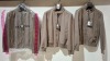 3 X BRAND NEW DAN JOHN TAUPE BOMBER ECO SUEDE JACKETS IN SIZES M-L-XL £119.99 PP