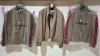 3 X BRAND NEW DAN JOHN TAUPE BOMBER ECO SUEDE JACKETS IN SIZES L-XL -3XL - £119.99 PP
