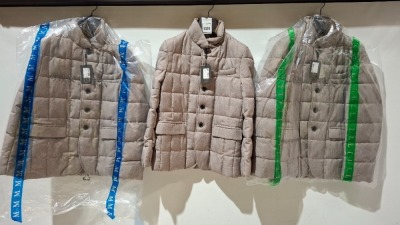 3 X BRAND NEW DAN JOHN GIACCA TRAPUNTATA BIEGE COATS IN SIZES S-M-L - £139.99 PP