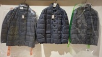 3 X BRAND NEW DAN JOHN GIACCA TRAPUNTATA BLUE COATS IN SIZES L-2XL - &pound;139.99 PP