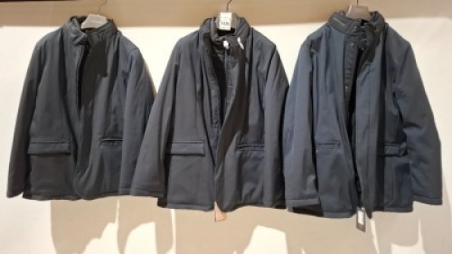 3 X BRAND NEW DAN JOHN TECHNICAL PERFORMANCE NAVY JACKETS IN SIZES M-2XL-3XL - &pound;149.99 PP