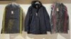 3 X BRAND NEW DAN JOHN CABAN TECHNICO NAVY HOODED JACKETS IN SIZES S- XL - &pound;149.99 PP