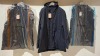 3 X BRAND NEW DAN JOHN CABAN TECHNICO NAVY HOODED JACKETS IN SIZES M-XL- 3XL - £149.99 PP