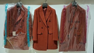 3 X BRAND NEW DAN JOHN CAPPOTTO DOPPIO RED JACKETS IN SIZES 46-58 - £149.99 PP
