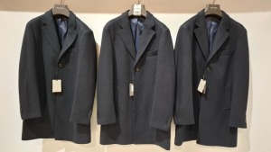 3 X BRAND NEW DAN JOHN COPPATTO MONOPETTO NAVY JERSEY JACKETS IN SIZES 46-50-52 - £139.99 PP