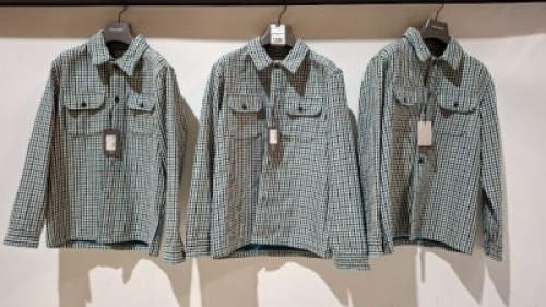 3 X BRAND NEW DAN JOHN PIED DE POULE OVERSHIRTS IN SIZES M-L-XL - &pound;79.99 PP