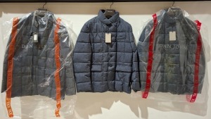 3 X BRAND NEW DAN JOHN GIACCA TRAPUNTATA GREY COATS IN SIZES L-XL-2XL - £139.99 PP