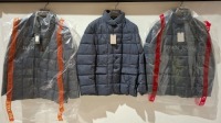3 X BRAND NEW DAN JOHN GIACCA TRAPUNTATA GREY COATS IN SIZES L-XL-2XL - &pound;139.99 PP