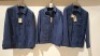 3 X BRAND NEW DAN JOHN MELANGE NAVY OVERSHIRTS IN SIZES L-3XL - &pound;149.99 PP