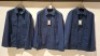 3 X BRAND NEW DAN JOHN MELANGE NAVY OVERSHIRTS IN SIZE XL- &pound;149.99 PP