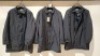 3 X BRAND NEW DAN JOHN TRAPUNTATO TRENCH COAT IN NAVY IN SIZES 50-54 - &pound;179.99 PP