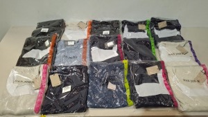 15 X BRAND NEW PIECE MIXED DAN JOHN CLOTHING LOT TO INCLUDE CREW NECK JUMPERS - TURTLE NECK JUMPERS IN VARIOUS COLOURS AND STYLES