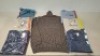15 X BRAND NEW PIECE MIXED DAN JOHN CLOTHING LOT TO INCLUDE CREW NECK JUMPERS - TURTLE NECK JUMPERS IN VARIOUS COLOURS AND STYLES