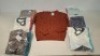 15 X BRAND NEW PIECE MIXED DAN JOHN CLOTHING LOT TO INCLUDE CREW NECK JUMPERS - TURTLE NECK JUMPERS IN VARIOUS COLOURS AND STYLES