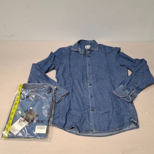 20 X BRAND NEW DAN JOHN CAMICIA DENIM LAVAGGIO SHIRTS IN VARIOUS SIZES
