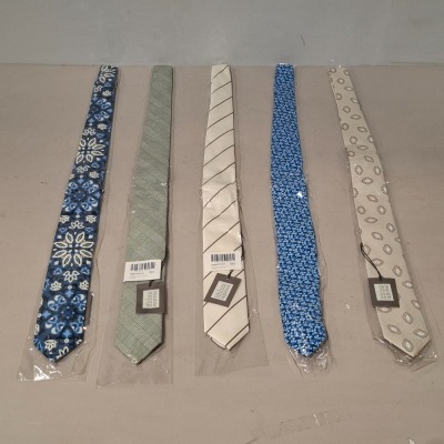 30 X BRAND NEW DAN JOHN TIES IN VARIOUS STYLES AND COLOURS (PLEASE SEE PICTURES)