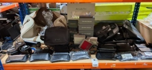 50 + PIECE BRAND NEW MIXED DAN JOHN LOT TO INCLUDE VARIOUS SUN GLASSES - LEATHER STYLE BAGS - DAN JOHN AFTERSHAVE - DAN JOHN CARD HOLDERS - DAN JOHN WATCHES ETC