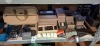 75 + PIECE BRAND NEW MIXED DAN JOHN LOT TO INCLUDE ECOMONTE JACKET - TURTLE NECK JUMPER - BEANIE HATS - GLOVES - TIES - TRAVEL BAG - BELTS - SOCKS - ETC ALL ON ONE SHELF - 2