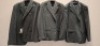 3 X BRAND NEW DAN JOHN GREY CHECK ABITO FINESTRATO FULL SUITS IN SIZES 50-54-58 RRP-&pound;189.99 PP