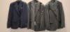 3 X BRAND NEW DAN JOHN BLUE - GREY CHECK ABITO FINESTRATO FULL SUITS IN SIZES 46-52-56- RRP-&pound;239.99 PP