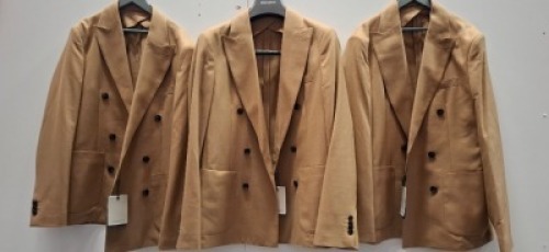 5 X BRAND NEW DAN JOHN GIACCA COMPONIBILE TWILL BROWN SUIT BLAZERS IN SIZES 48-50-56 ETC - RRP&pound;109.99 PP