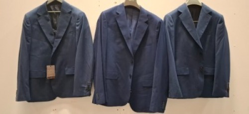 5 X BRAND NEW DAN JOHN GIACCA COMPONIBLE BLUE SUIT BLAZERS IN SIZE 44-58-60 ETC RRP-&pound;129.99