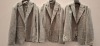 5 X BRAND NEW DAN JOHN GIACCA PIED DE POULE SUIT BLAZERS IN SIZES 50-52-56 - RRP-£199.99