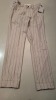 10 X BRAND NEW MIXED DAN JOHN SUIT PANTS LOT IN VARIOUS STYLES AND COLOURS TO INCLUDE BIEGE STRIPE - LIGHT BLUE - GREY- BLUE ETC ALL IN VARIOUS SIZES RRP-£49.99 PP - 2