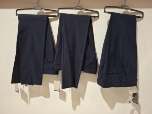 10 X BRAND NEW MIXED DAN JOHN SUIT PANTS IN BLUE IN VARIOUS SIZES RRP-49.99 PP