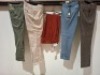 10 X BRAND NEW MIXED DAN JOHN PANTS - SUIT PANTS LOT IN VARIOUS STYLES AND COLOURS TO INCLUDE GREEN PANTS - BIEGE PANTS - BIEGE SUIT TROUSERS - GREY SUIT TROUSERS - ETC ALL IN VARIOUS SIZES RRP-&pound;49.99 PP