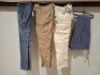 10 X BRAND NEW MIXED DAN JOHN PANTS - SUIT PANTS LOT IN VARIOUS STYLES AND COLOURS TO INCLUDE BLUE SUIT TROUSERS - BLUE CORDROY PANTS - BROWNS PANTS - WHITE CORDROY PANTS ETC ALL IN VARIOUS SIZES RRP-&pound;49.99 PP