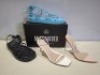 30 X BRAND NEW MISSGUIDED MIXED SHOE LOT TO INCLUDE CHUNKY FLATFORM SANDALS, POINTED TOE STILETTO IN BLUE, PINK, BLACK, SAND ETC IN SIZE 8