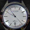 3 X BRAND NEW KANSKE DENMARK KANT AUTOMATIC (KINETIC) WATCHES WHITE FACE / SILVER COLOURED BEZEL / NAVY BLUE STRAP ORIG RRP £299 - TOTAL £897 - 2
