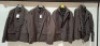 4 X BRAND NEW DAN JOHN FIELD JACKET IN BLACK / GREY IN SIZES 3 IN XL AND 1 IN SIZE SMALL - RRP EACH &pound;150 - TOTAL RRP &pound;600