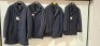 4 X BRAND NEW DAN JOHN JACKET / COAT IN NAVY BLUE IN SIZES 50 , 46 , 60 - RRP EACH &pound;144 - TOTAL &pound;576