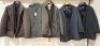 5 X BRAND NEW MIXED DAN JOHN JACKETS 2 IN NAVY BLUE IN SIZE 56 , 58 AND 2 IN GREEN IN SIZE XL AND L AND ONE IN BLACK IN SIZE XL - RRP EACH &pound;150 - TOTAL RRP &pound;750