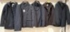 5 X BRAND NEW DAN JOHN JACKETS / COAT 4 IN NAVY BLUE IN SIZES M , XL , AND ONE BROWN IN SIZE XL - RRP EACH &pound;150 - TOTAL RRP &pound;750
