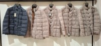 5 X BRAND NEW DAN JOHN COATS 4 IN GREY/ BROWN IN SIZES XXL , XL , AND ONE IN BLUE IN SIZE S - RRP EACH &pound;140 - TOTAL RRP &pound;700