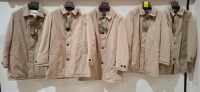 5 X BRAND NEW DAN JOHN COATS IN BEIGE IN SIZES 46 ,48 , 54 , 52 - RRP EACH &pound;140 - TOTAL RRP &pound;700