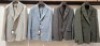 5 X BRAND NEW MIXED DAN JOHN SUIT BLAZERS LOT TO INCLUDE 2 X IN DARK GREEN IN SIZE 50,52 , 2X IN GREY IN SIZE 48,50 AND 1X IN BLUE/WHITE IN SIZE 46 - RRP EACH &pound;130