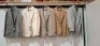 5 X BRAND NEW MIXED DAN JOHN SUIT BLAZERS LOT TO INCLUDE 1X WHITE AND BLACK IN SIZE 50 , 1X IN GREY IN SIZE 50 , 1X CREAM IN SIZE 50 , 1X GREY/BROWN IN SIZE 52 AND 1X IN BROWN IN SIZE 50 - RRP EACH &pound;130