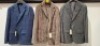 5 X BRAND NEW MIXED DAN JOHN SUIT BLAZERS LOT TO INCLUDE 2 X IN BLUE/BROWN IN SIZES 48,50 , 2X IN GREY/WHITE IN SIZES 48,60 , 1X IN BROWN IN SIZE 48 - RRP EACH &pound;130