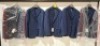 5 X BRAND NEW DAN JOHN SUIT BLAZERS IN NAVY BLUE IN SIZES 46 , 48 AND 50 - RRP EACH &pound;130