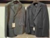 5 X BRAND NEW MIXED DAN JOHN SUIT BLAZERS LOT INCLUDE 4 X IN GREY IN SIZES 48,50,52 , 1X IN BLACK AND WHITE IN SIZE 48 - RRP EACH &pound;130