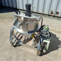 STAINLESS STEEL MULTIFUNCTIONAL COOKING MIXER WITH A 180 DEGREE POT TILT (NOTE 380V 3 PHASE)