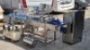 STAINLESS STEEL PNEUMATIC FILLING MACHINE / AUTOMATIC FOOD DEPOSITING MACHINE WITH BELT & FILLING CONTROLLERS WITH KEYS, OUTSTANDING COMPRESSOR AND SHENDE AIR CYLINDER (EXCEPTIONALLY CLEAN) - 9