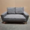 1 X BRAND NEW LINSY FURNITURE BOXED SET OF TWO LOT CONTAINING 1 3-SEATER SOFA AND 1 2-SEATER SOFA IN DARK GREY (MODEL LS075SF6) - 3