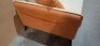 1 X BRAND NEW LINSY THREE - SEATER SOFA WITH STORAGE POCKETS ON BOTH SIDES IN BROWN AND BEIGE IN SIZE L 220 X D 90 X H 93 ( MODEL NUMBER S0P8-A ) - 2