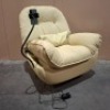 1 X BRAND NEW IN BOX LINSY ELECTRICAL ARMCHAIR IN CREAM - FUNCTION LIST : BLUETOOTH PLAYING SWAYING BACK AND FORTH ROTATING LEFT AND RIGHT 360 LUMBAR PILLOW WITH SMALL BLANKET INSIDE MOBILE PHONE STAND BLUETOOTH SPEAKER SIZE - W 95 X D 100 X H 105 CM